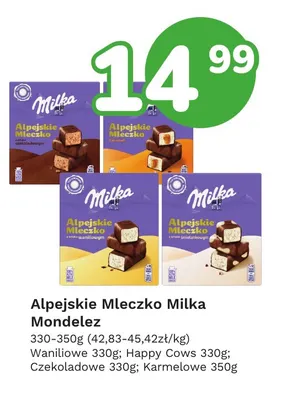 Alpejskie Mleczko waniliowe Milka promocja w Limonka