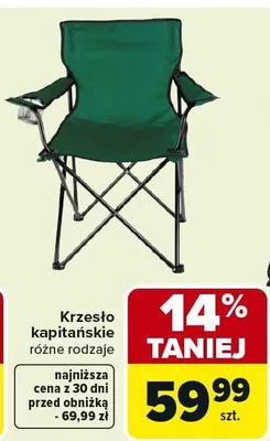 Krzesło kapitańskie promocja w Carrefour