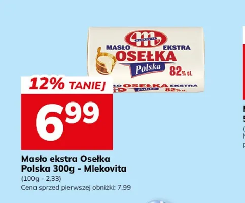 Masło ekstra Osełka Polska Mlekovita promocja w Hitpol