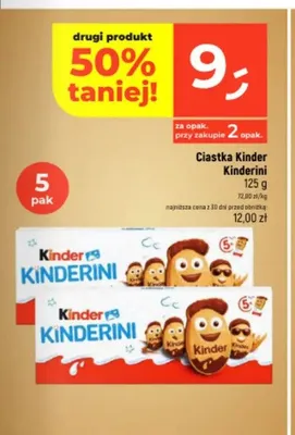 Ciastka Kinder kinderini promocja w Dealz