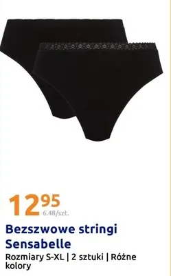 Bezszwowe stringi Sensabelle promocja w Action