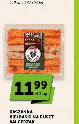 Kiełbaski mix na ruszt Balcerzak promocja w Groszek