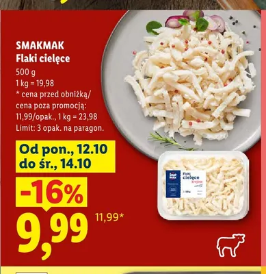 Flaki cielęce Smakmak promocja w Lidl