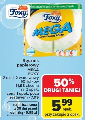 Ręcznik papierowy Mega promocja w Carrefour Market
