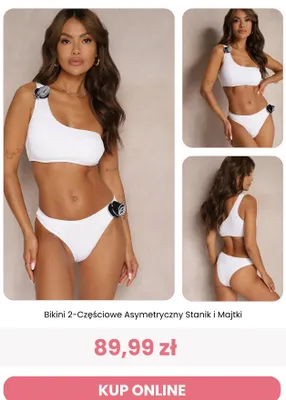 Bikini 2-częściowe asymetryczny stanik i majtki Renee promocja w Renee