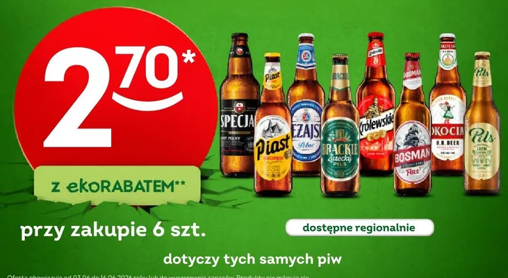 Piwo Królewskie promocja w Żabka