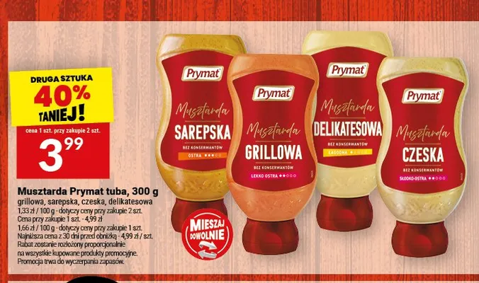 Musztarda Grillowa Prymat promocja w Twój Market
