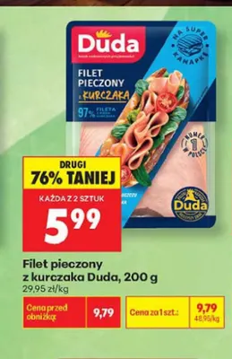 Filet pieczony z kurczaka Duda promocja w Biedronka
