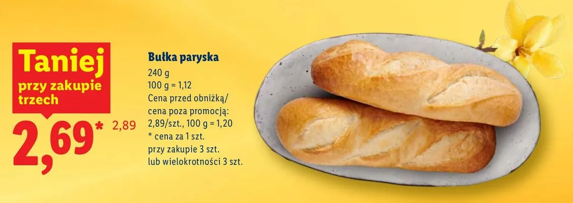 Bułka paryska promocja w Lidl
