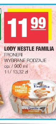 Lody Nestle Familia promocja w SPAR