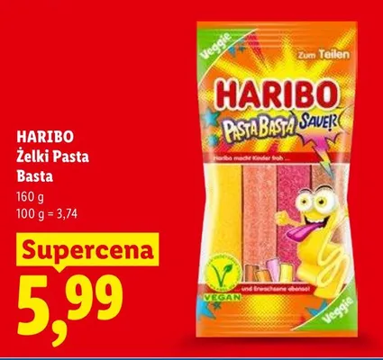 Żelki Pasta Basta Haribo promocja w Lidl