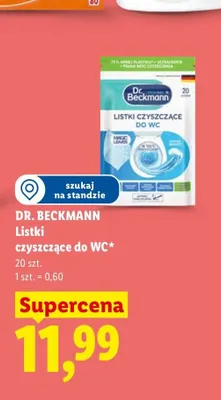 Listki czyszczące do WC Dr. Beckmann promocja w Lidl