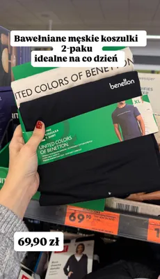 Koszulki męskie 2-pak promocja w Biedronka