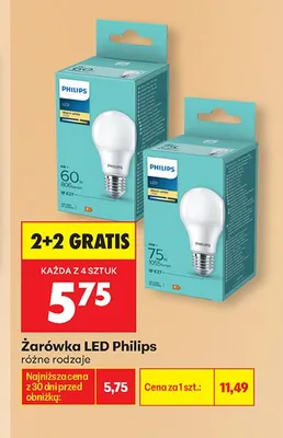 Żarówka LED Philips promocja w Biedronka