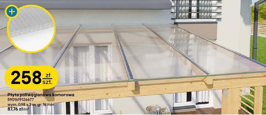 Płyta poliwęglanowa komorowa 5901619126677 promocja w Castorama