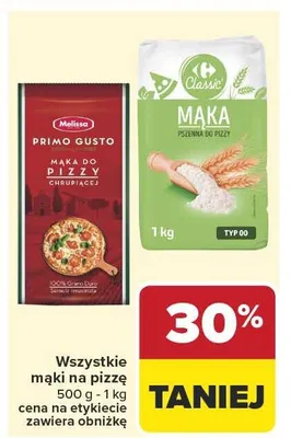 Mąka do pizzy chrupiącej Melissa Primo Gusto promocja w Carrefour Market