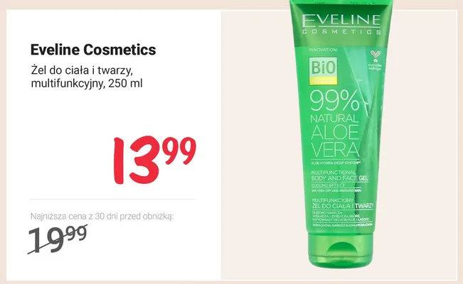 Żel do ciała i twarzy Eveline Cosmetics multifunkcyjny promocja w Rossmann
