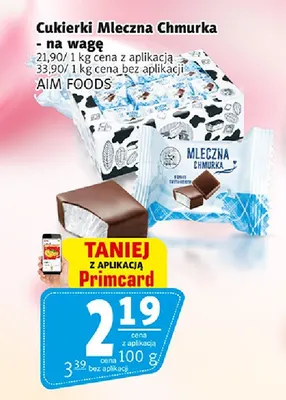 Cukierki Mleczna Chmurka na wagę Aim Foods promocja w Prim Market