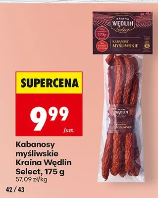 Kabanosy myśliwskie promocja w Biedronka