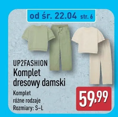 Komplet dresowy damski promocja w Aldi