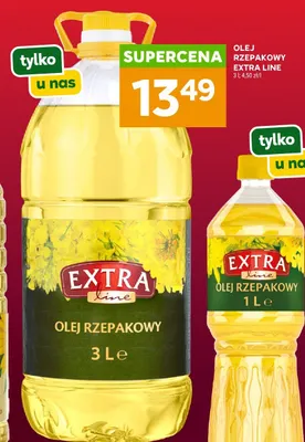 Olej rzepakowy Extra Line promocja w Stokrotka