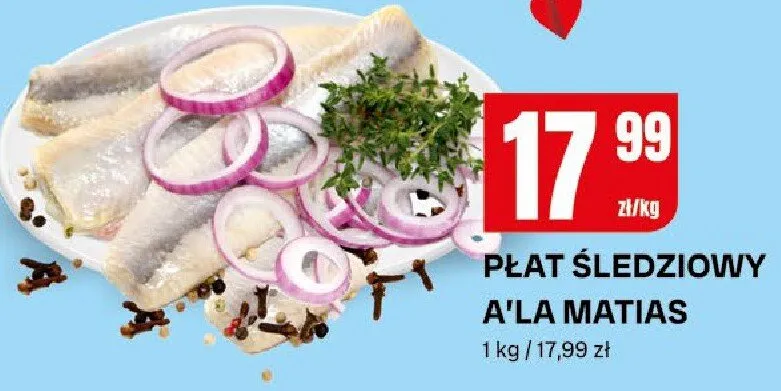 Płat śledziowy a'la matias promocja w Chorten