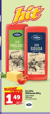 Ser żółty Podlaski OSM Kosów promocja w TOPAZ