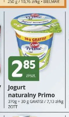 Jogurt naturalny Zott Primo promocja w Marketvita