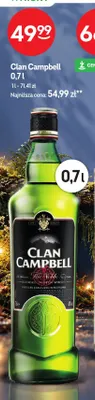 Whisky Clan Campbell promocja w Żabka