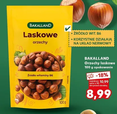 Orzechy laskowe Bakalland promocja w Kaufland