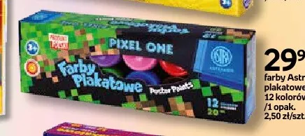 Farby Astra plakatowe Pixel One promocja w Empik