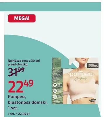 Biustonosz damski 70b-95d promocja w Rossmann