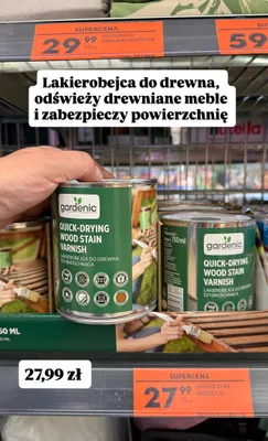 Lakierobejca do drewna szybkoschnąca  promocja w Biedronka