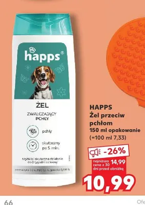 Żel przeciw pchłom HAPPS promocja w Kaufland
