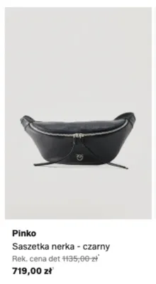 Saszetka nerka Pinko czarny promocja w Lounge by Zalando