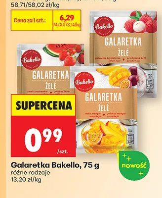 Galaretka Bakello liczi promocja w Biedronka