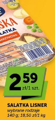 Sałatka Lisner wybrane rodzaje promocja w ABC