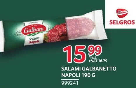 Salami Galbanetto Napoli 999241 promocja w Selgros