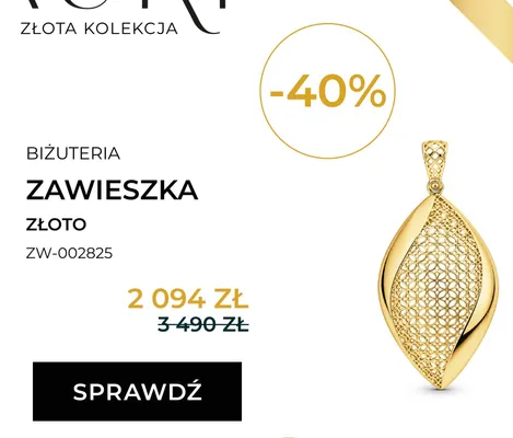 Zawieszka złota Briju Auri ZW-002825 promocja w Briju