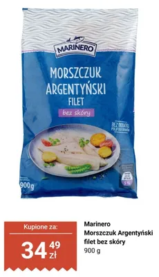 Morszczuk argentyński filet bez skóry Marinero promocja w Biedronka