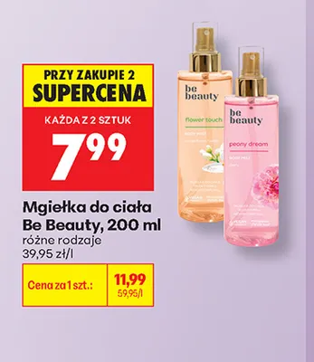 Mgiełka do ciała Be Beauty Flower Touch promocja w Biedronka