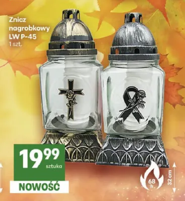 Znicz nagrobkowy Lw P-45 promocja w Delikatesy Centrum