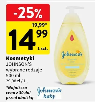 Kosmetyki wybrane rodzaje 500 ml promocja w Intermarche