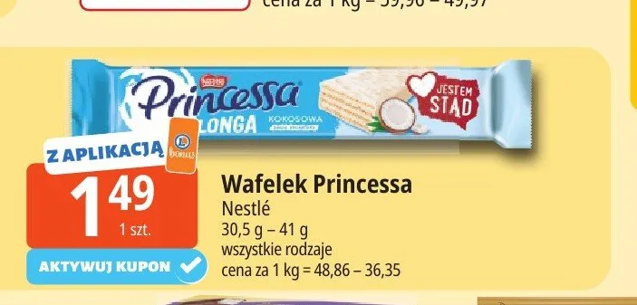 Wafelek Princessa Longa promocja w Leclerc