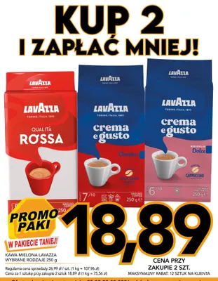 Kawa mielona Lavazza Crema e Gusto Classico promocja w Kupiec