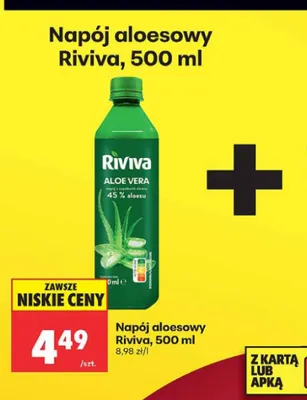 Napój aloesowy Riviva promocja w Biedronka
