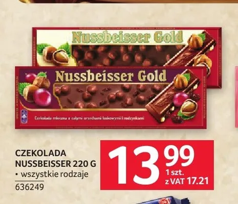 Czekolada Nussbeisser Gold promocja w Selgros