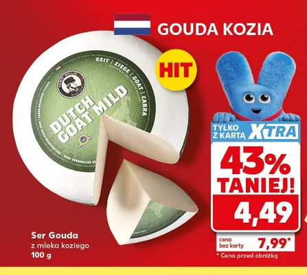 Ser Gouda z mleka koziego Dutch Goat Mild promocja w Kaufland