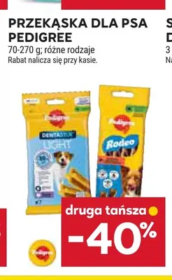 Przekąska dla psa Pedigree promocja w Stokrotka