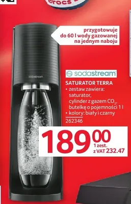 Saturator Terra sodastream promocja w Selgros
